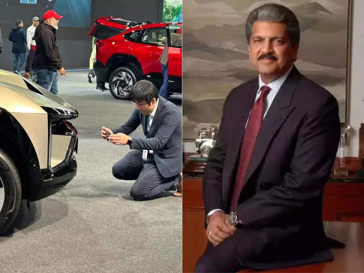 Anand Mahindra gets emotional as Japanese, Korean auto enthusiasts click pictures of Mahindra SUVs