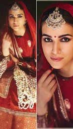Bridal lehenga design inspired by Kriti Sanon at Manish Malhotra fashion show:Image