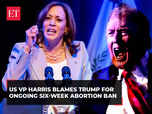 Harris blasts Trump over Florida abortion ban:Image